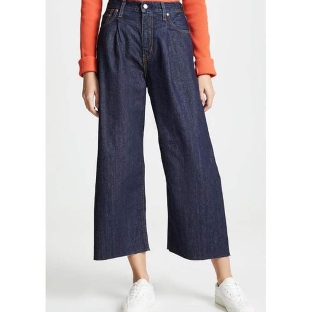 Levi's Dark Indigo Wide-Leg Jeans